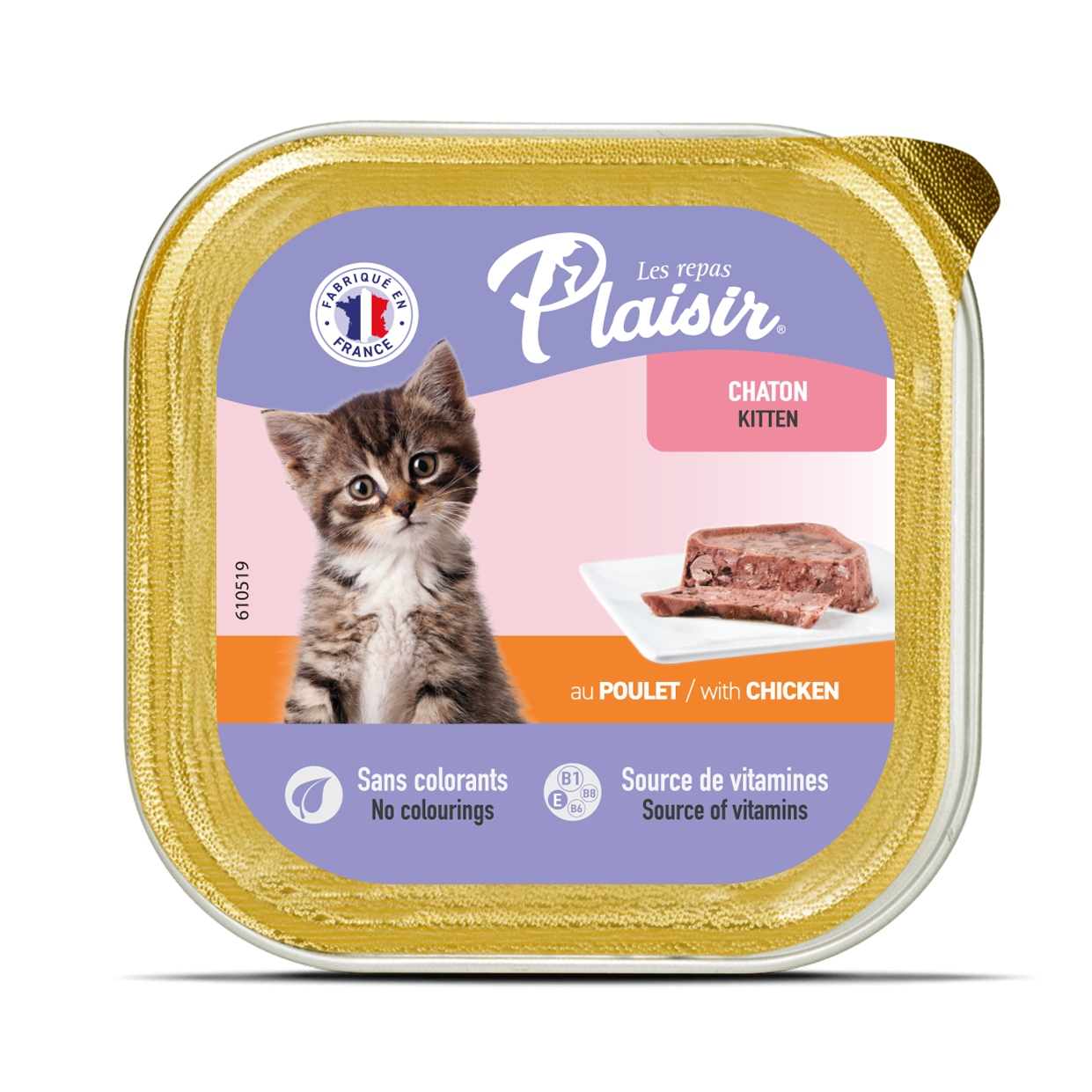 Plaisir Tavuklu Yavru Kedi Pate 100gr
